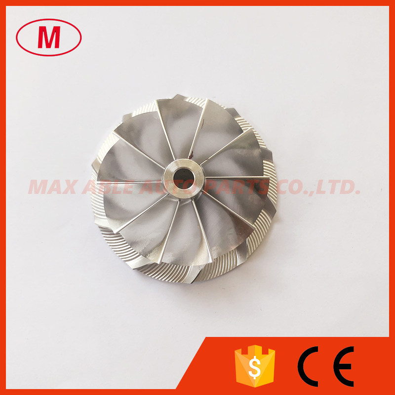 RHF3 reverse 37.50/48.00mm 10+0blades high blades Turbo milling/aluminum 2618/billet compressor wheel