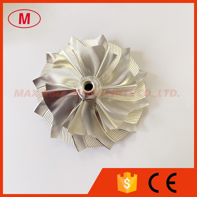GT3794 65.90/91.40mm 6+6 blades Splitter High,Bullet Head milling/aluminum 2618/billet compressor wheel for chevy 6.6L