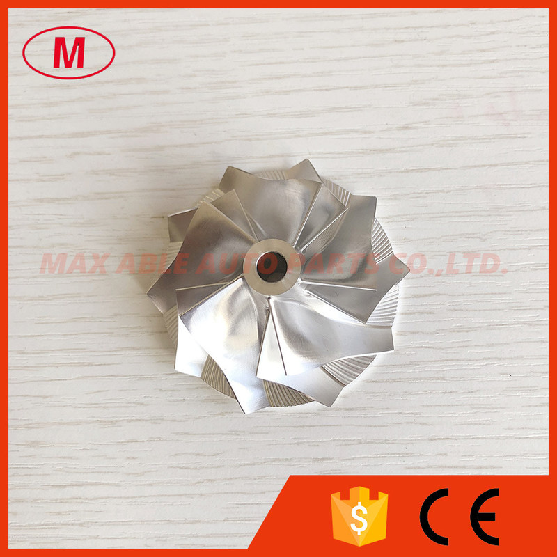 HT12 41.80/54.00mm 5+5 blades high performance Turbo milling/aluminum 2618/billet compressor wheel