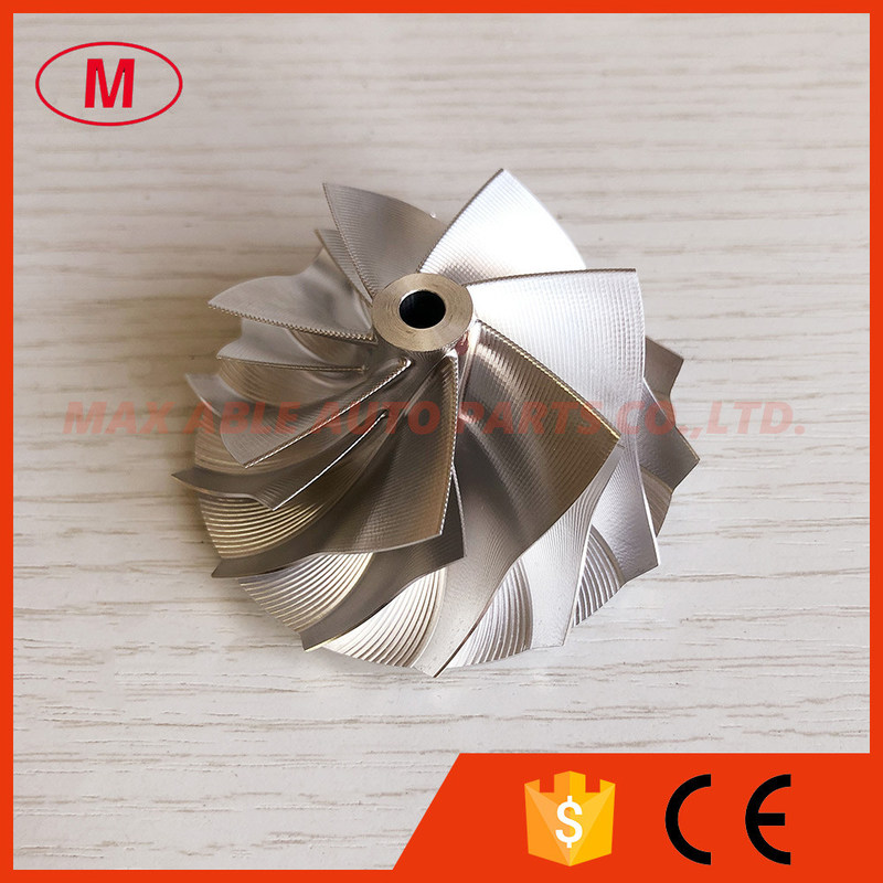 GT15-25 reverse 7+7 blades 51.00/63.98mm Point Mill Air Curve Performance Turbo aluminum 2618/billet compressor wheel