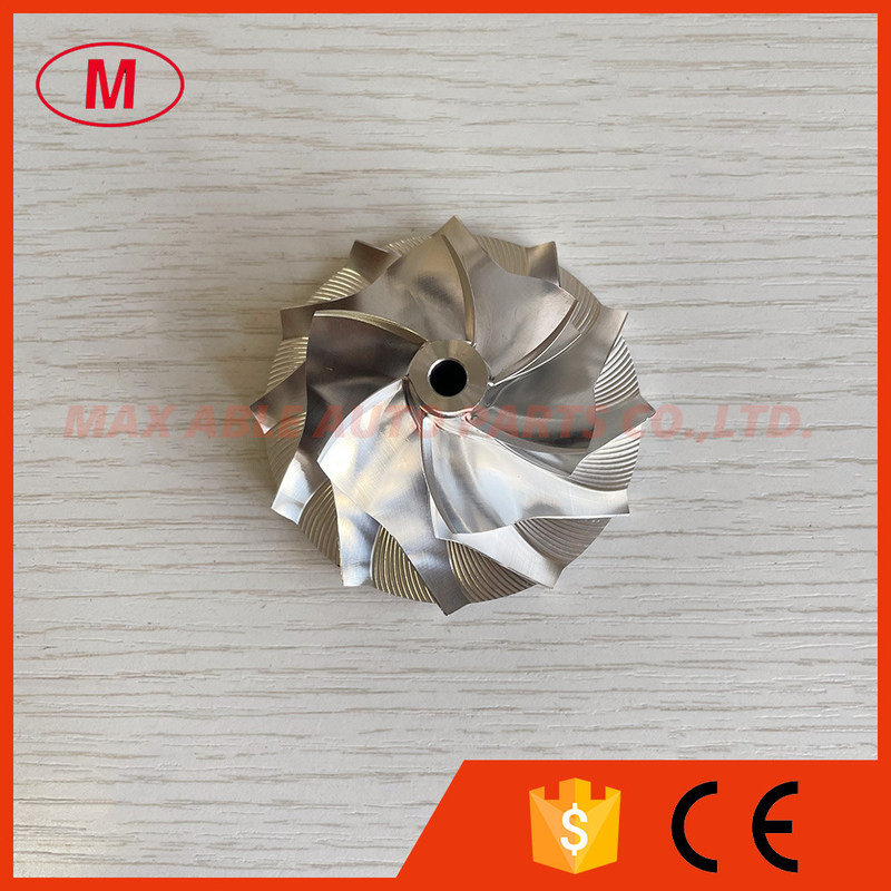 CT10V 42.87/62.00mm 17291-0L040 upgrade 6+6 blades LEP Style performance milling/aluminum 2618/billet compressor wheel
