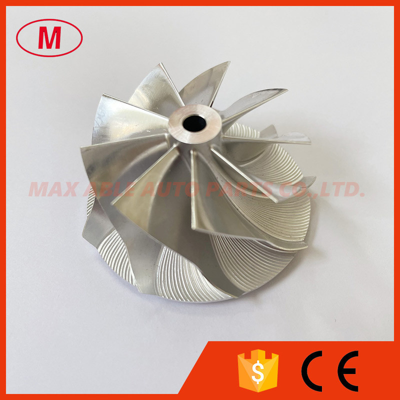 TD03 39.10/46.00mm 9+0 blades high performance turbocharger milling/aluminum 2618/billet compressor wheel