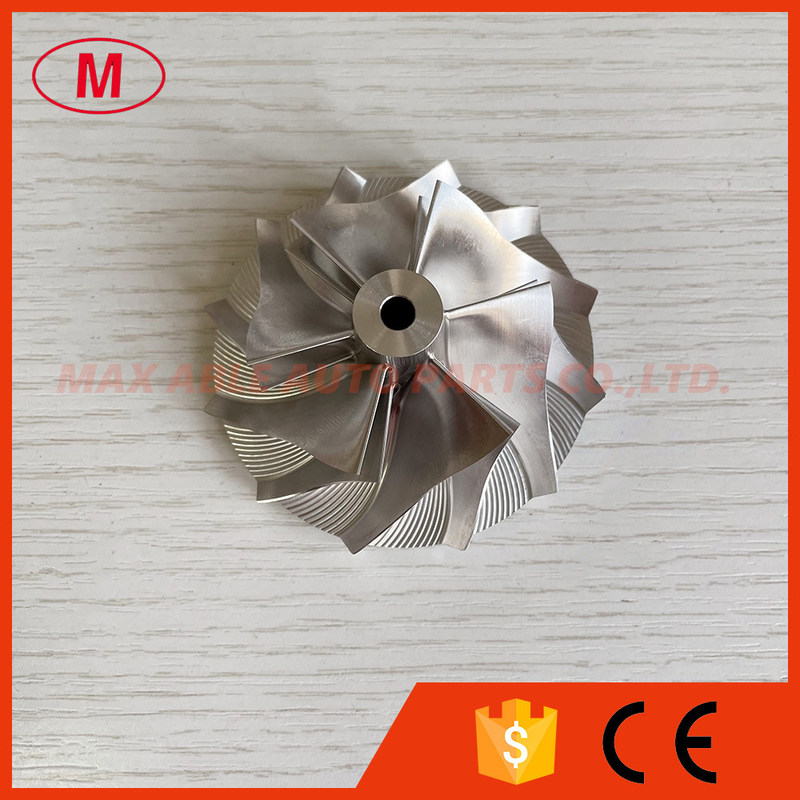 GT15-25 reverse 48.30/68.01mm 6+6 blades high performance milling/billet compressor wheel